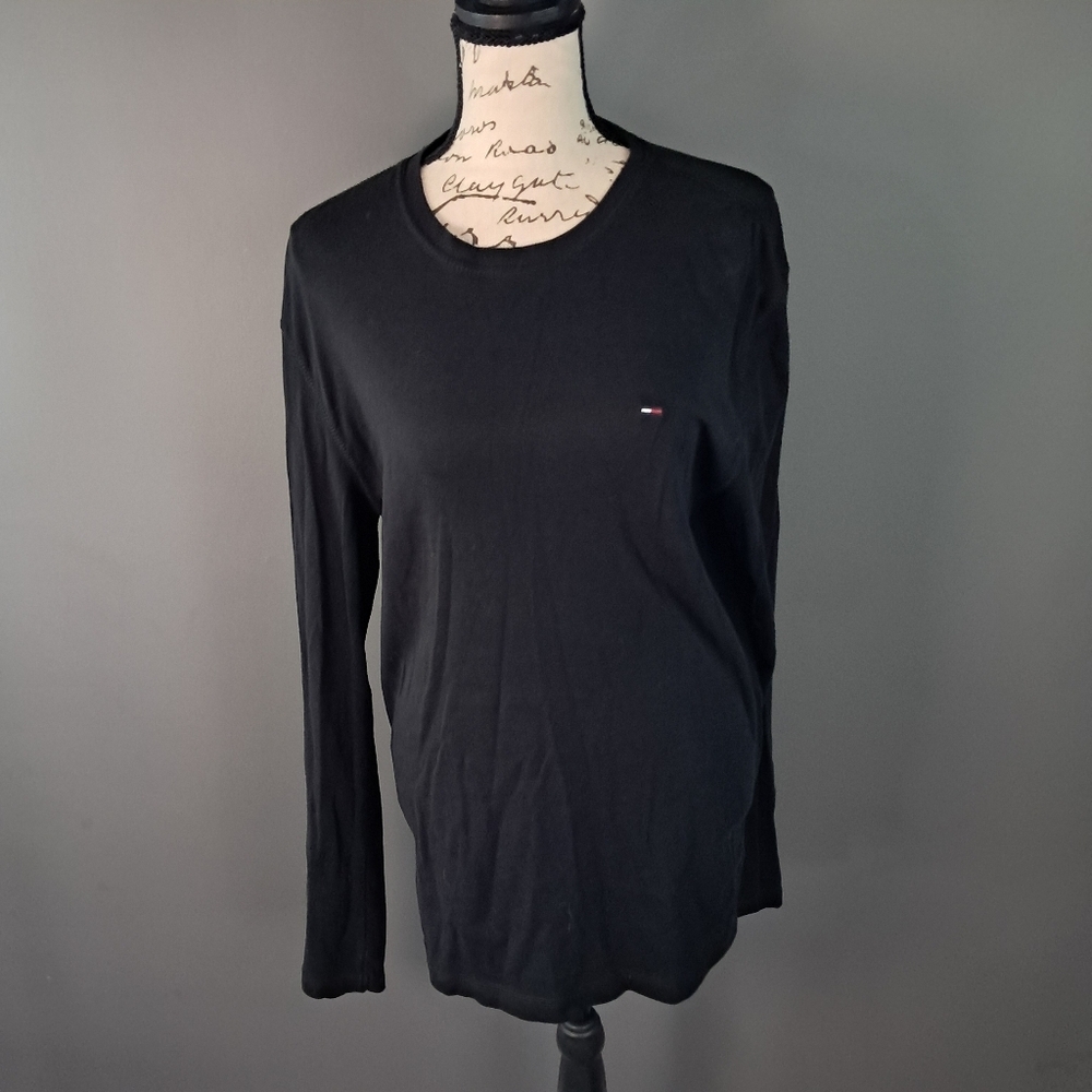 Tommy Hilfiger Jeans Men Slim Fit Pullover Long Sleeve Size Large